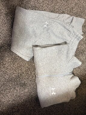 Under Armour Light Gray Full-Zip Hoodie